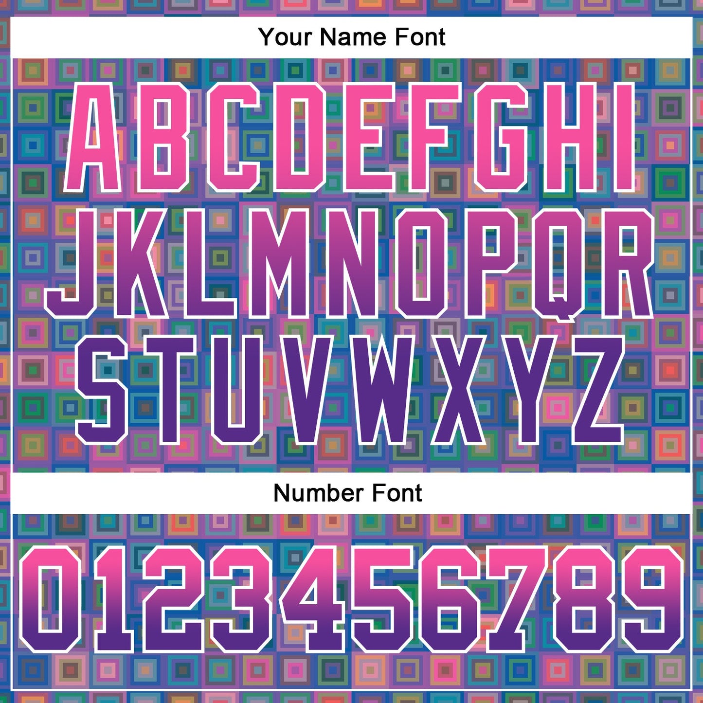 Custom Stitched Royal Pink-Purple 3D Pattern Design Geometric GradientSquare Shapes Sports Pullover Sweatshirt Hoodie view 4