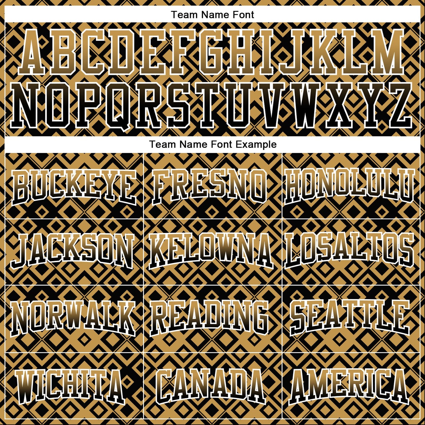 Custom Stitched Old Gold Black-White 3D Pattern Design Geometric Gradient Square Shapes Sports Pullover Sweatshirt Hoodie view 3