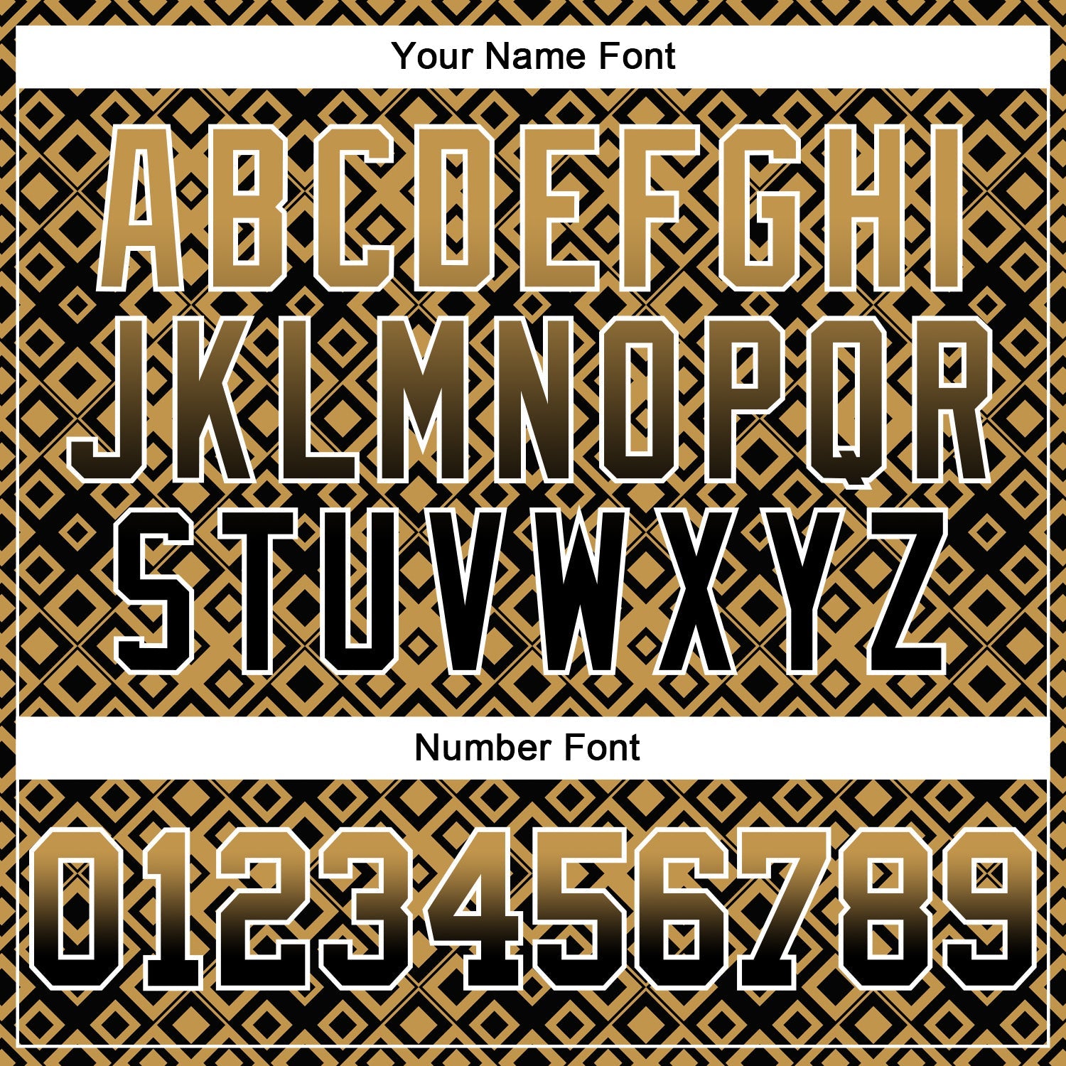 Custom Stitched Old Gold Black-White 3D Pattern Design Geometric Gradient Square Shapes Sports Pullover Sweatshirt Hoodie view 4