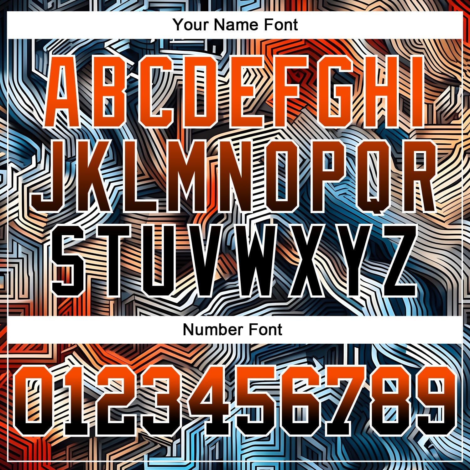 Custom Stitched Black Orange-White Fade 3D Pattern Design Colorful Line Shapes Sports Pullover Sweatshirt Hoodie view 4