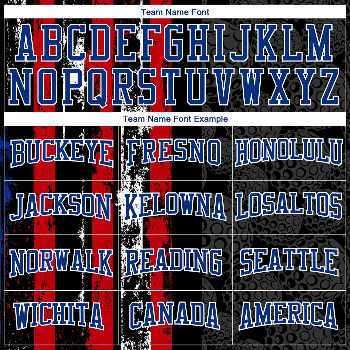 Custom Stitched Black Red-Royal 3D Golf Ball American Flag Sports Pullover Sweatshirt Hoodie view 3