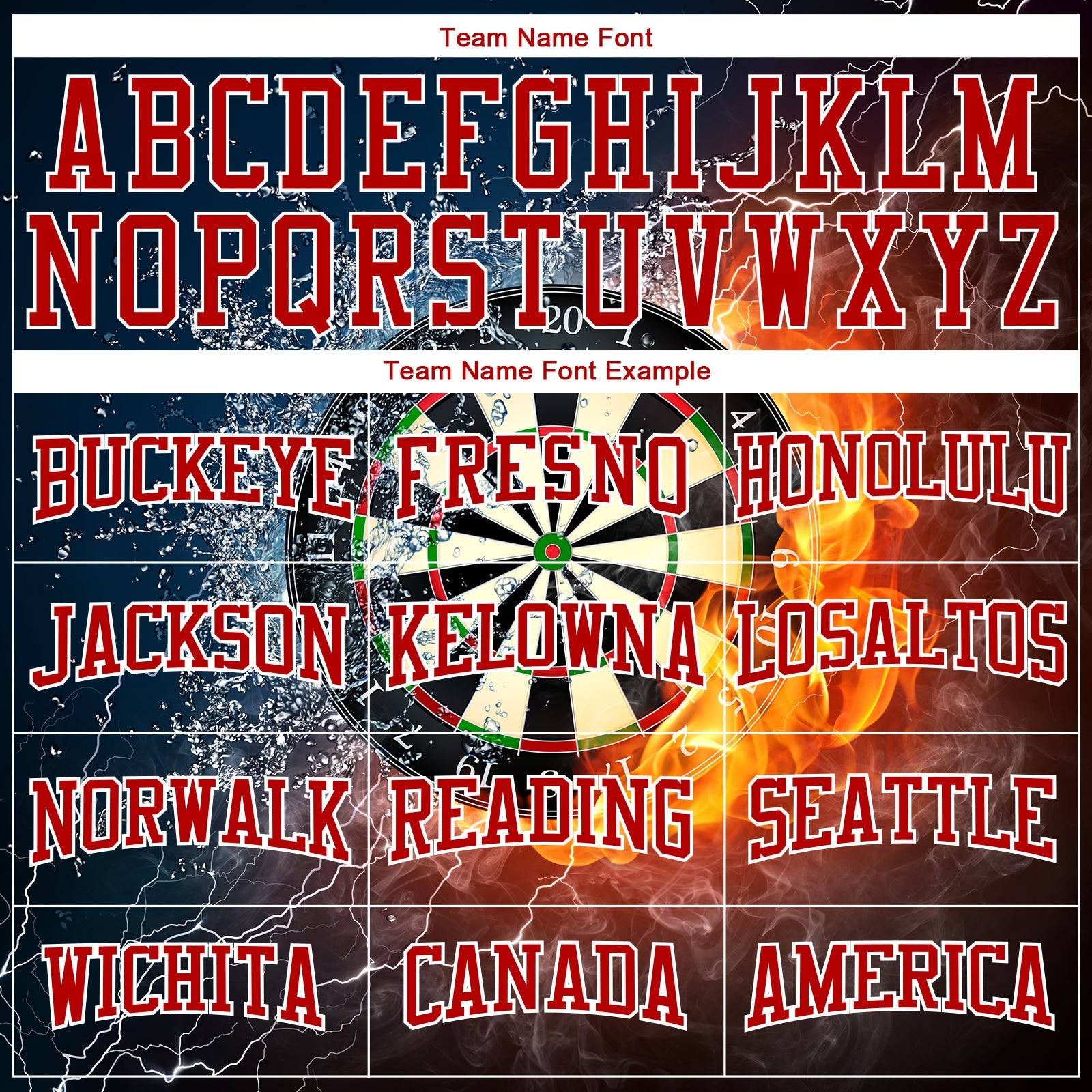Custom Stitched Navy Red-White 3D Flame Dart Board Sports Pullover Sweatshirt Hoodie view 3