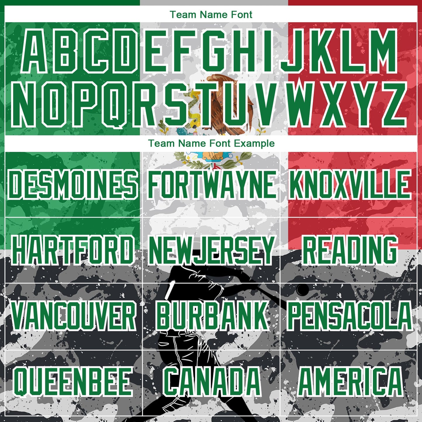 Custom Camo Kelly Green-White 3D Mexico Mexican Flag Sports Pullover Sweatshirt Salute To Service Hoodie view 3