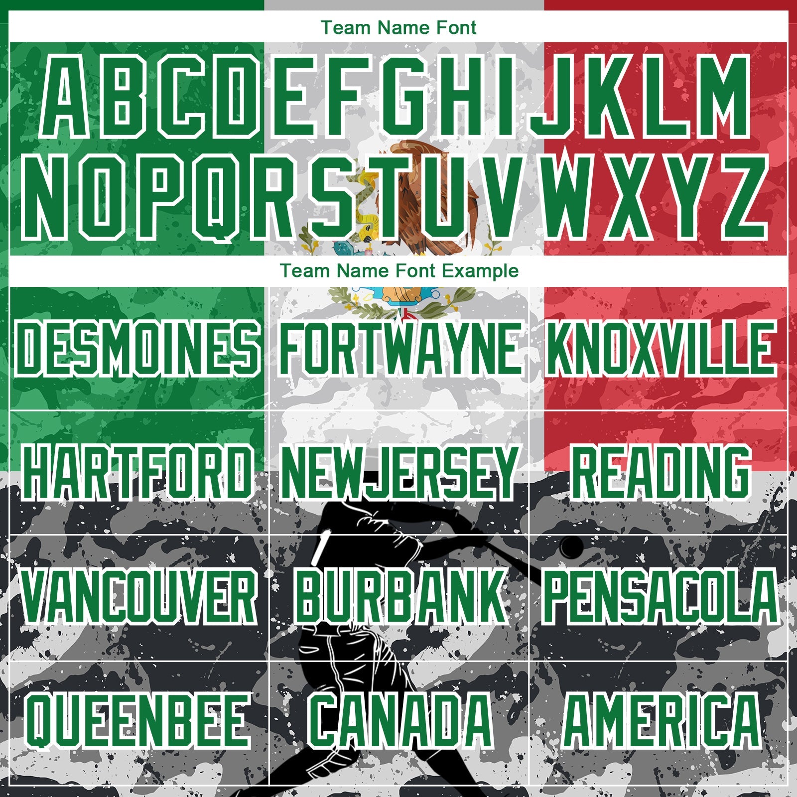 Custom Camo Kelly Green-White 3D Mexico Mexican Flag Sports Pullover Sweatshirt Salute To Service Hoodie view 3