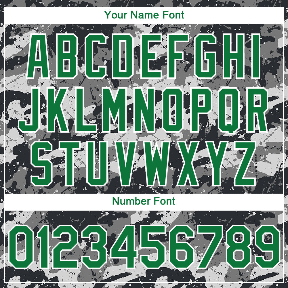 Custom Camo Kelly Green-White 3D Mexico Mexican Flag Sports Pullover Sweatshirt Salute To Service Hoodie view 4