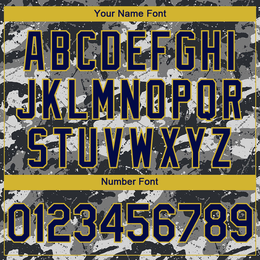 Custom Camo Navy-Yellow 3D Uruguay Uruguayan Flag Sports Pullover Sweatshirt Salute To Service Hoodie view 4