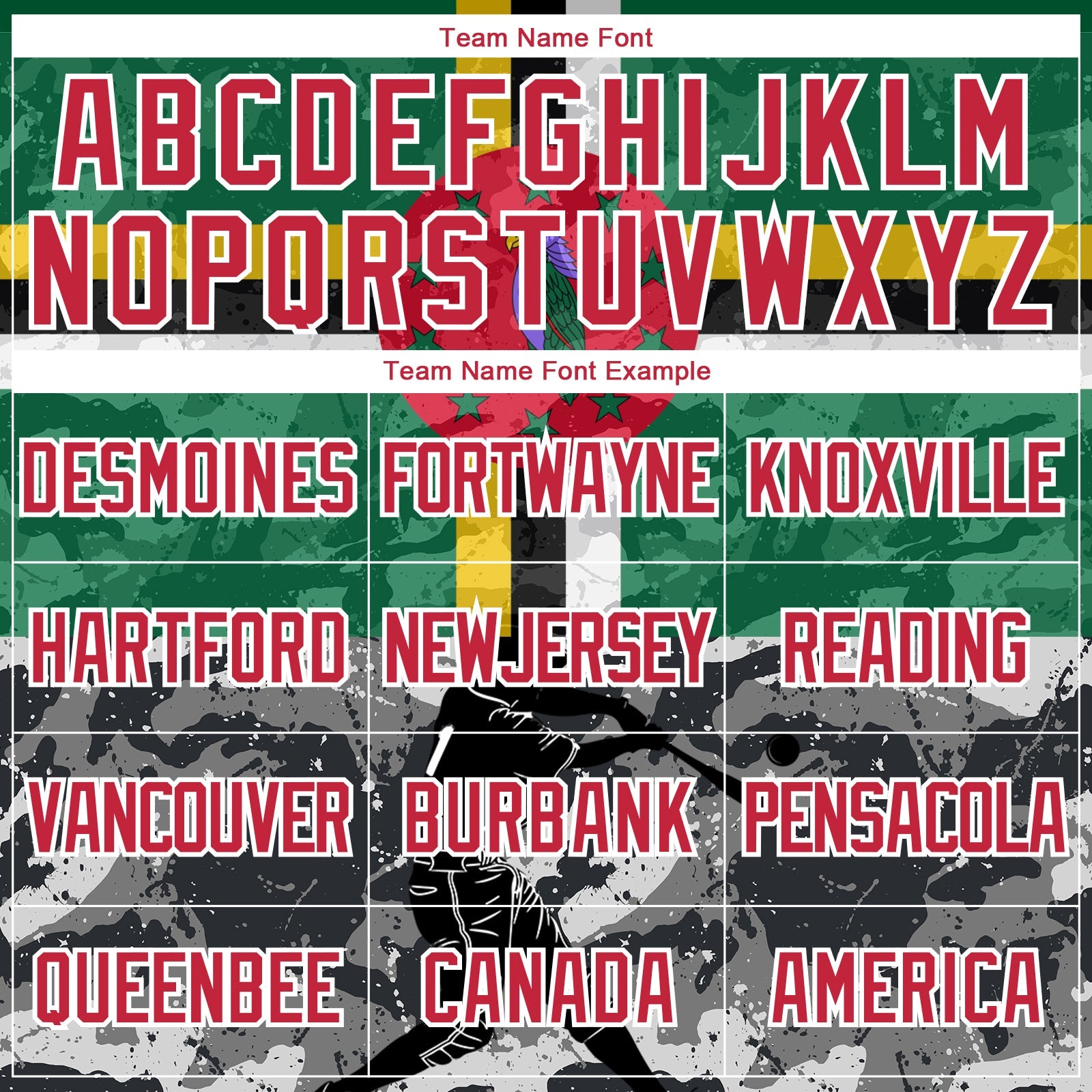 Custom Camo Red-White 3D Dominica Dominican Flag Sports Pullover Sweatshirt Salute To Service Hoodie view 3
