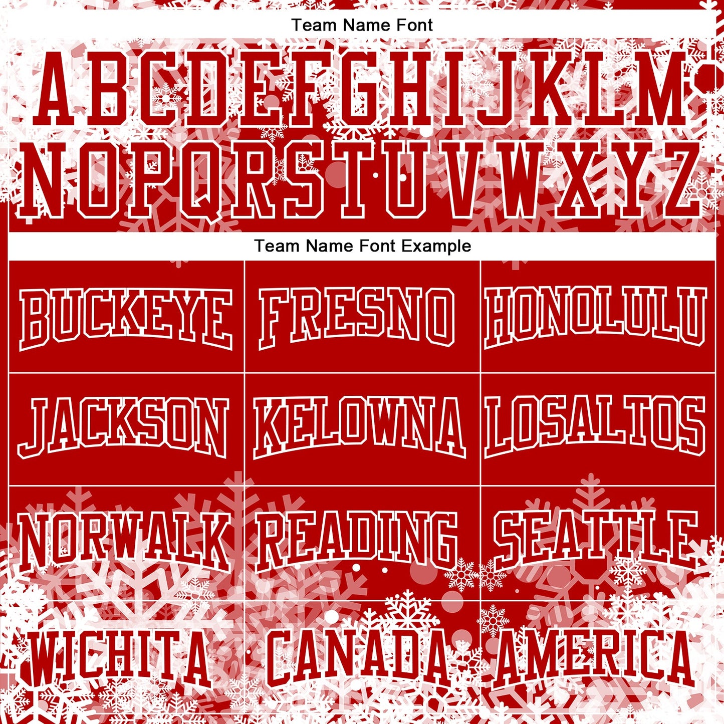 Custom Stitched Red White Christmas Snowflakes 3D Sports Pullover Sweatshirt Hoodie view 3