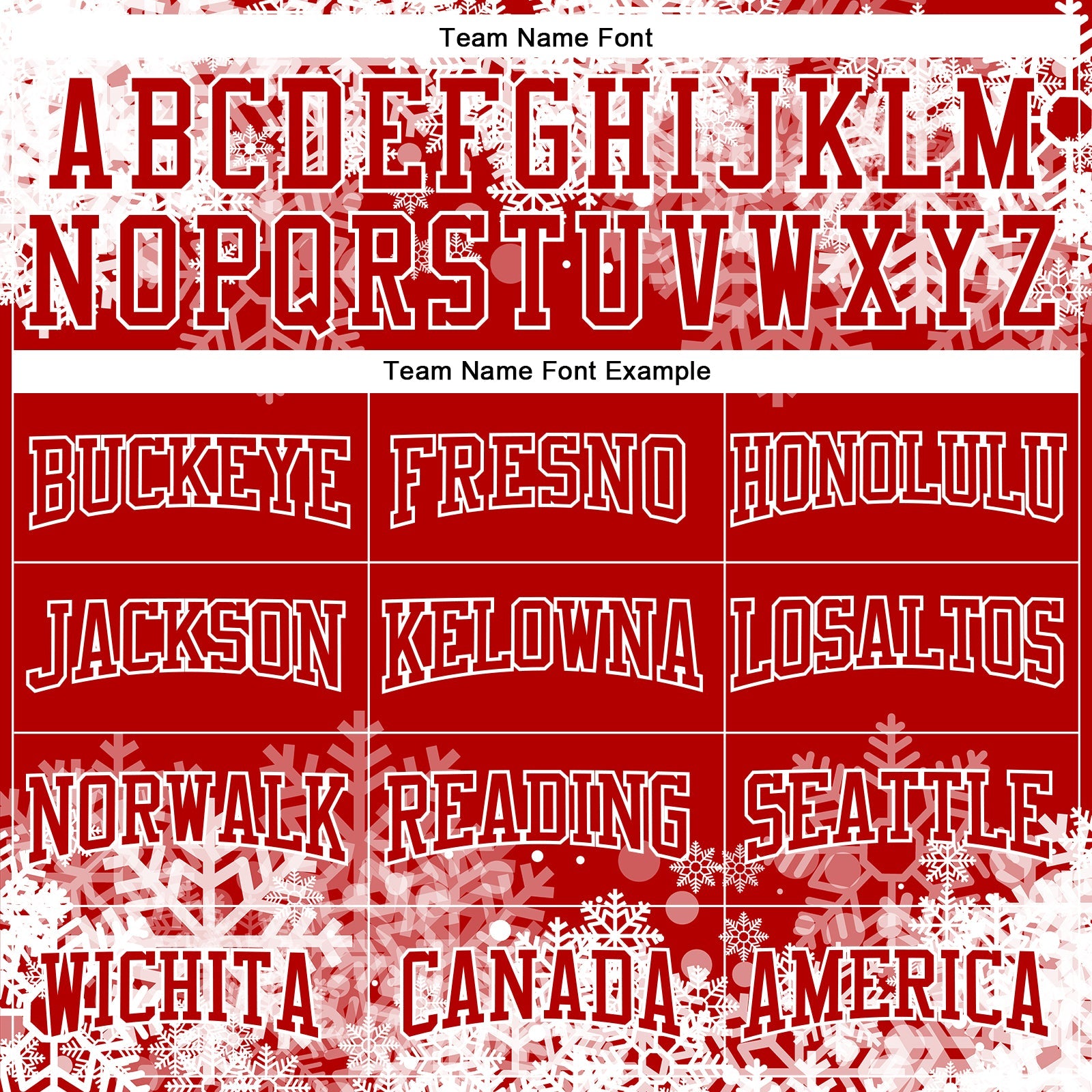 Custom Stitched Red White Christmas Snowflakes 3D Sports Pullover Sweatshirt Hoodie view 3