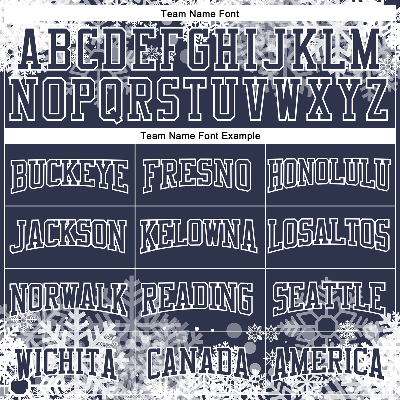 Custom Stitched Navy White Christmas Snowflakes 3D Sports Pullover Sweatshirt Hoodie view 3