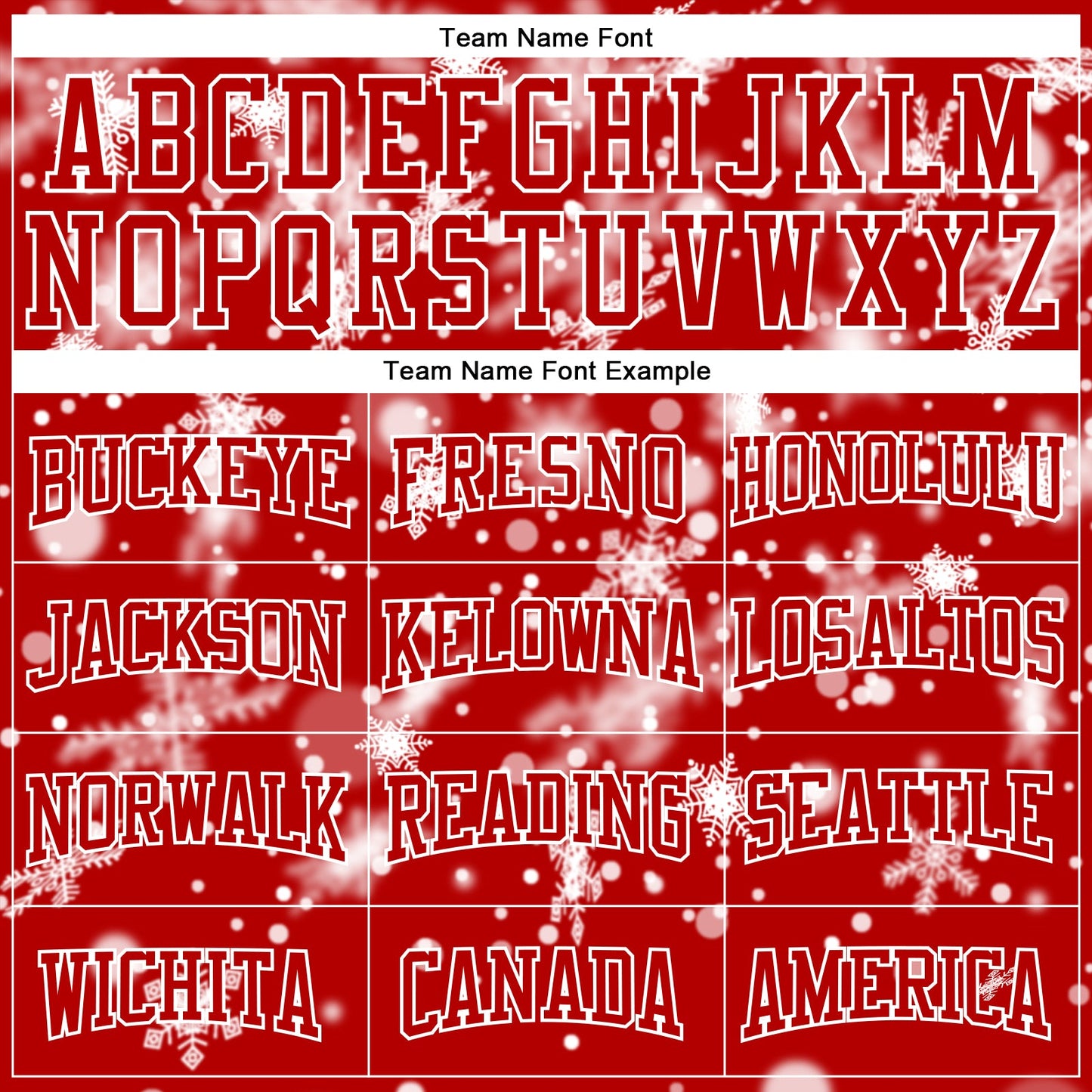 Custom Stitched Red White Christmas Snowflakes 3D Sports Pullover Sweatshirt Hoodie view 3