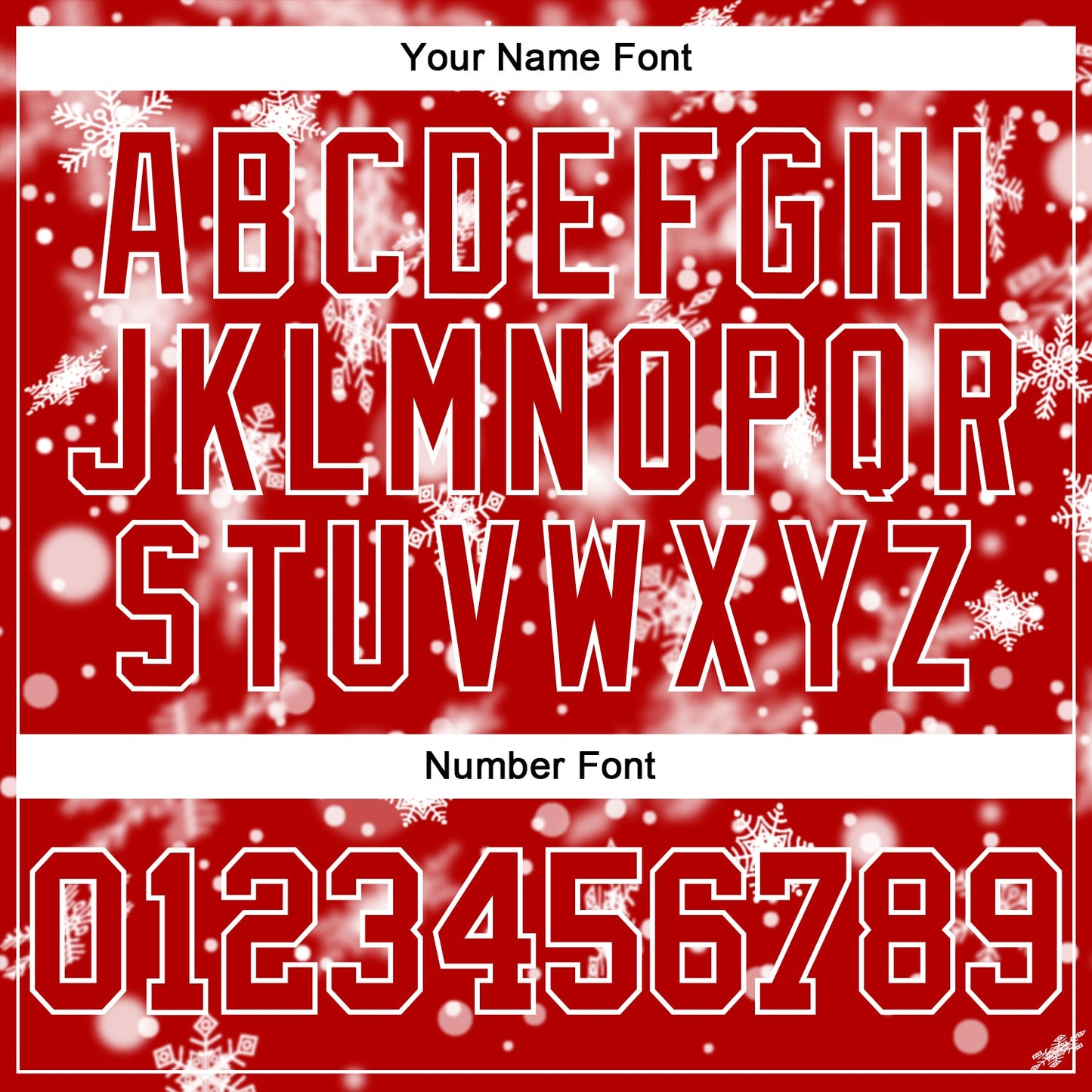 Custom Stitched Red White Christmas Snowflakes 3D Sports Pullover Sweatshirt Hoodie view 4