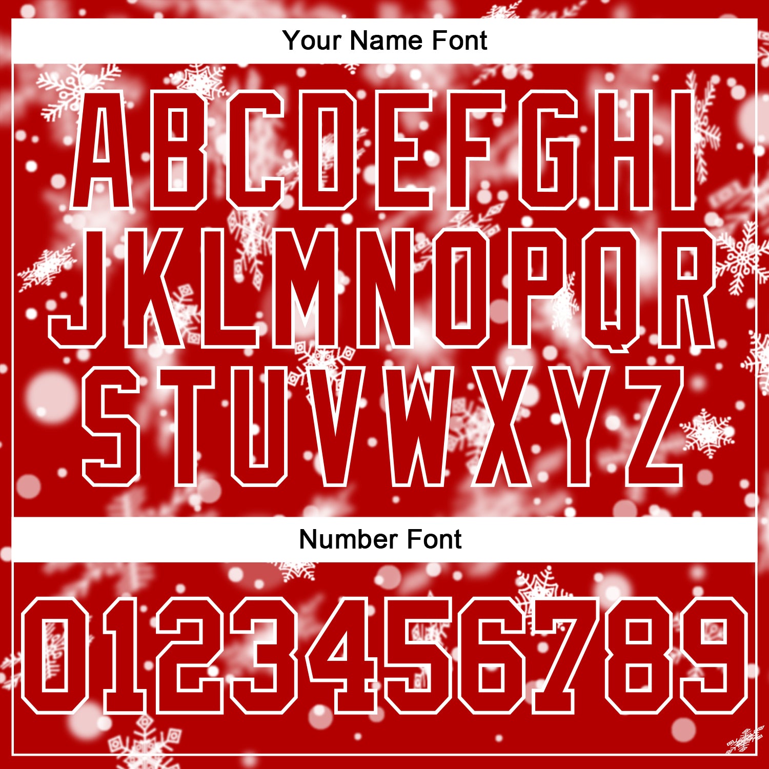 Custom Stitched Red White Christmas Snowflakes 3D Sports Pullover Sweatshirt Hoodie view 4