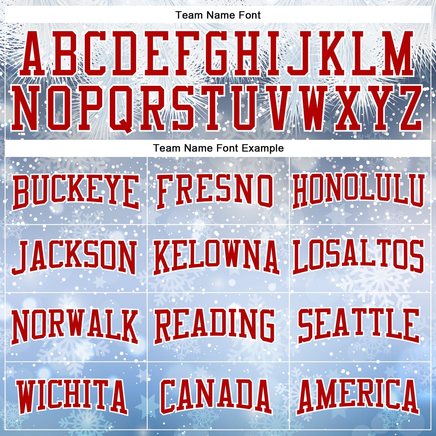 Custom Stitched Light Blue Red-White Christmas Snowflakes 3D Sports Pullover Sweatshirt Hoodie view 3