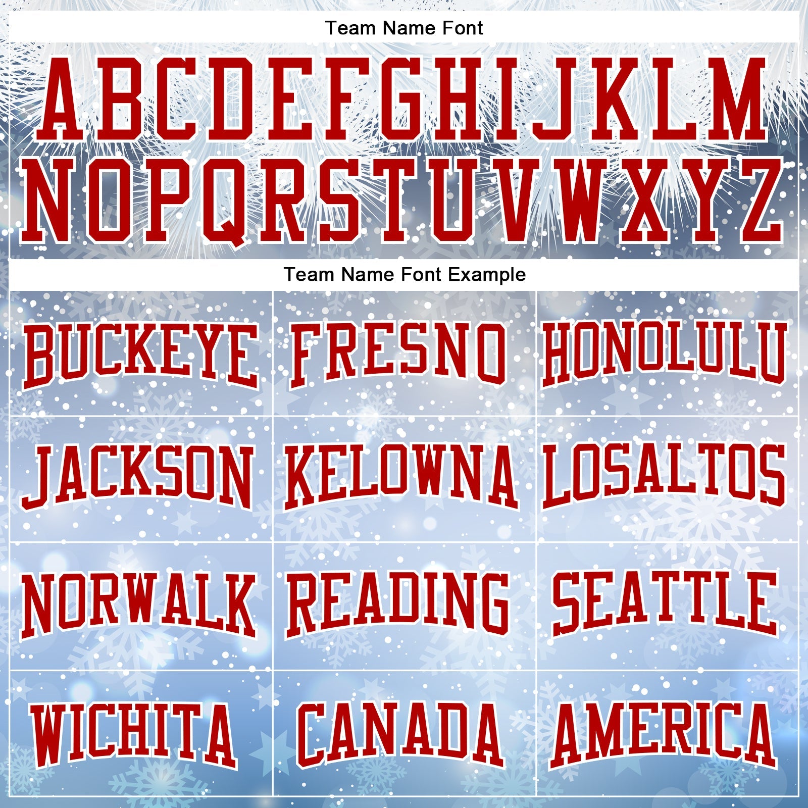 Custom Stitched Light Blue Red-White Christmas Snowflakes 3D Sports Pullover Sweatshirt Hoodie view 3