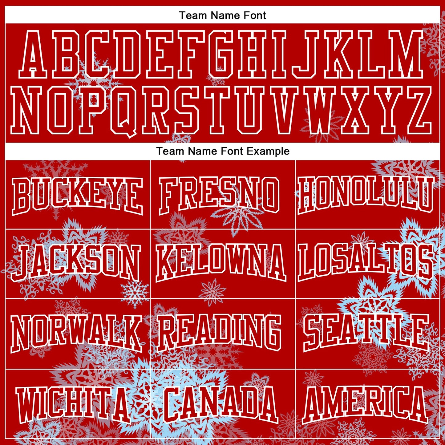 Custom Stitched Red White Christmas Snowflakes 3D Sports Pullover Sweatshirt Hoodie view 3