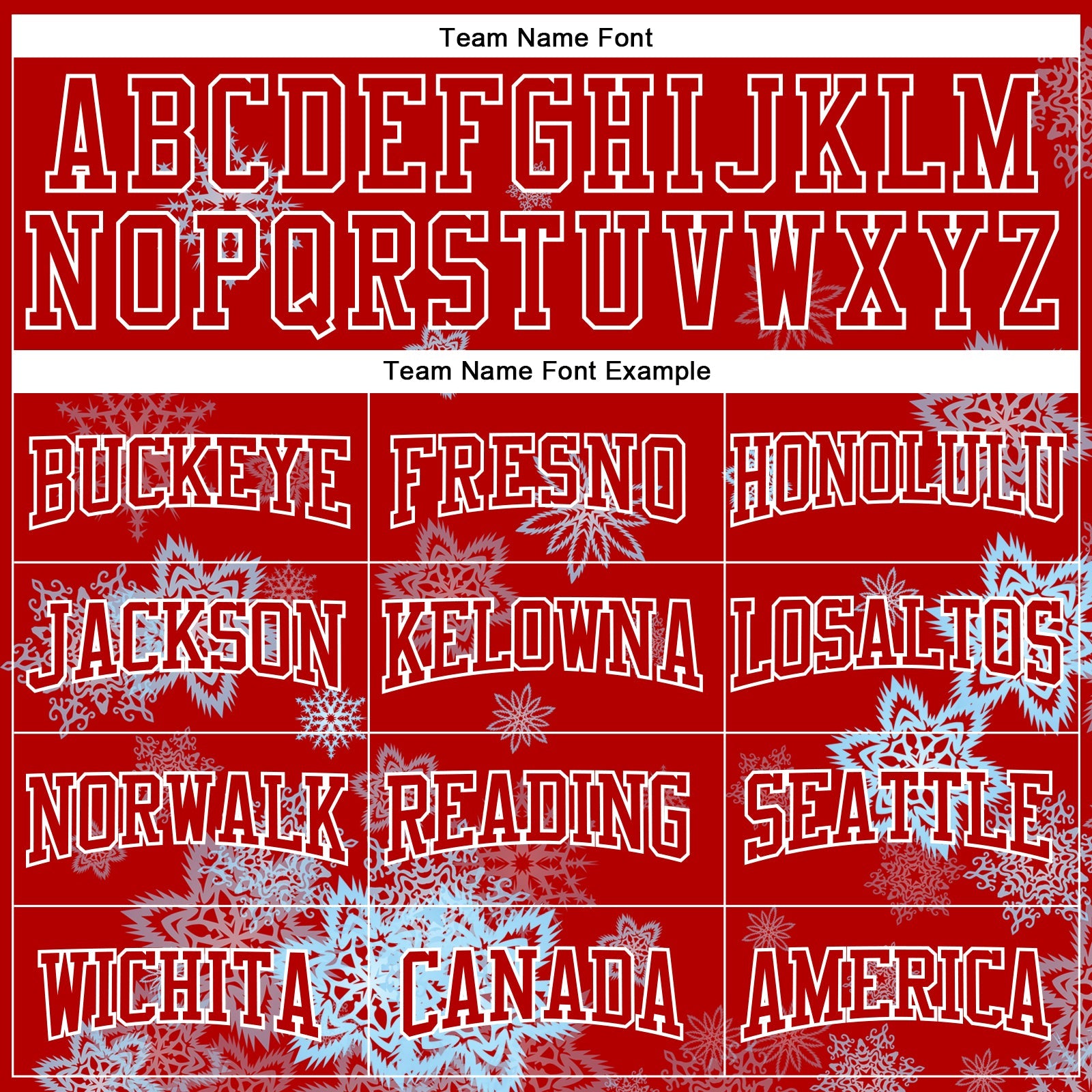 Custom Stitched Red White Christmas Snowflakes 3D Sports Pullover Sweatshirt Hoodie view 3