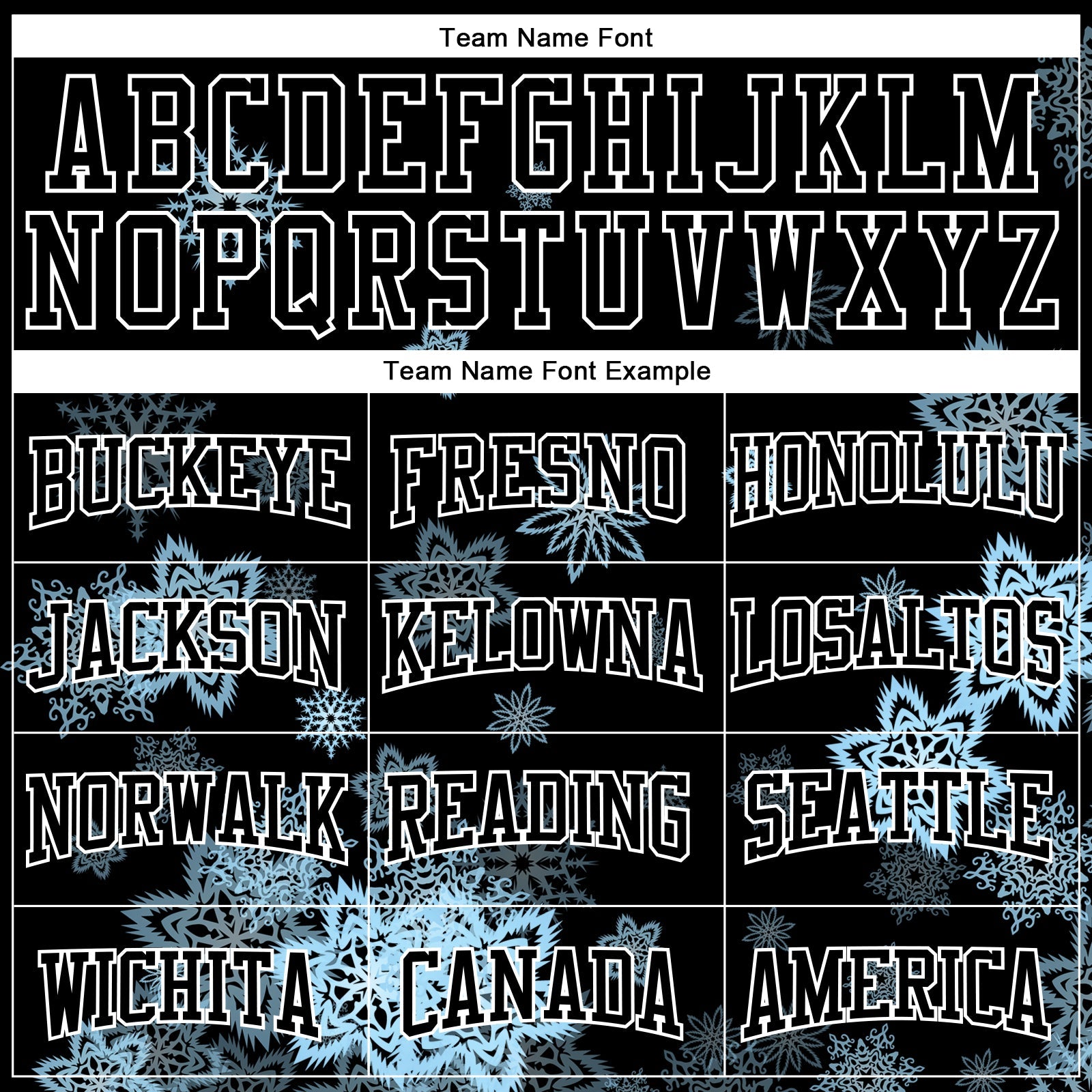 Custom Stitched Black White Christmas Snowflakes 3D Sports Pullover Sweatshirt Hoodie view 3