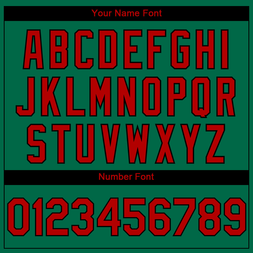 Custom Kelly Green Red Gold-Black 3D Dominic Dominican Flag Sports Pullover Sweatshirt Hoodie view 4