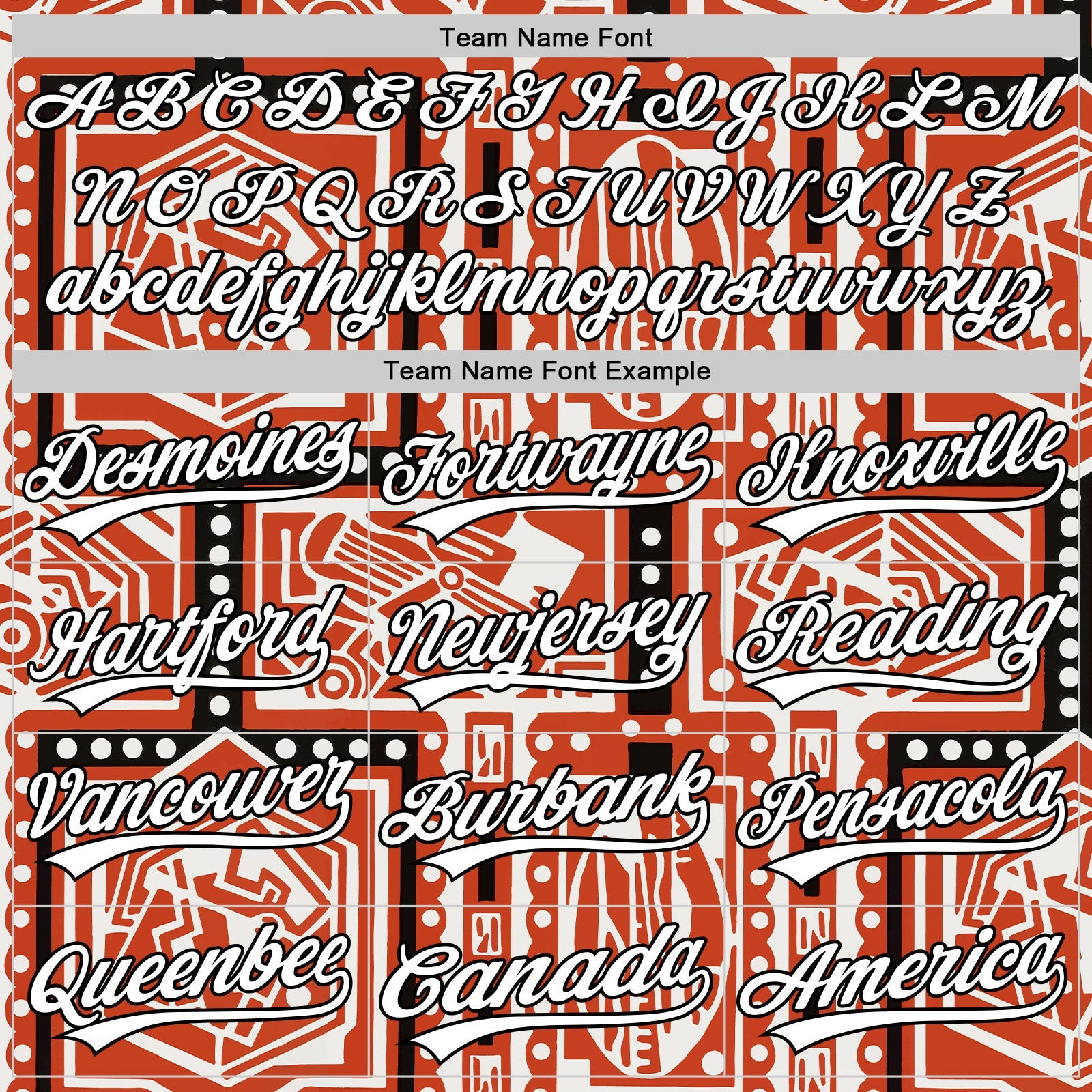 Custom Orange White-Black 3D Pattern Design Black History Month Authentic Baseball Jersey view 4