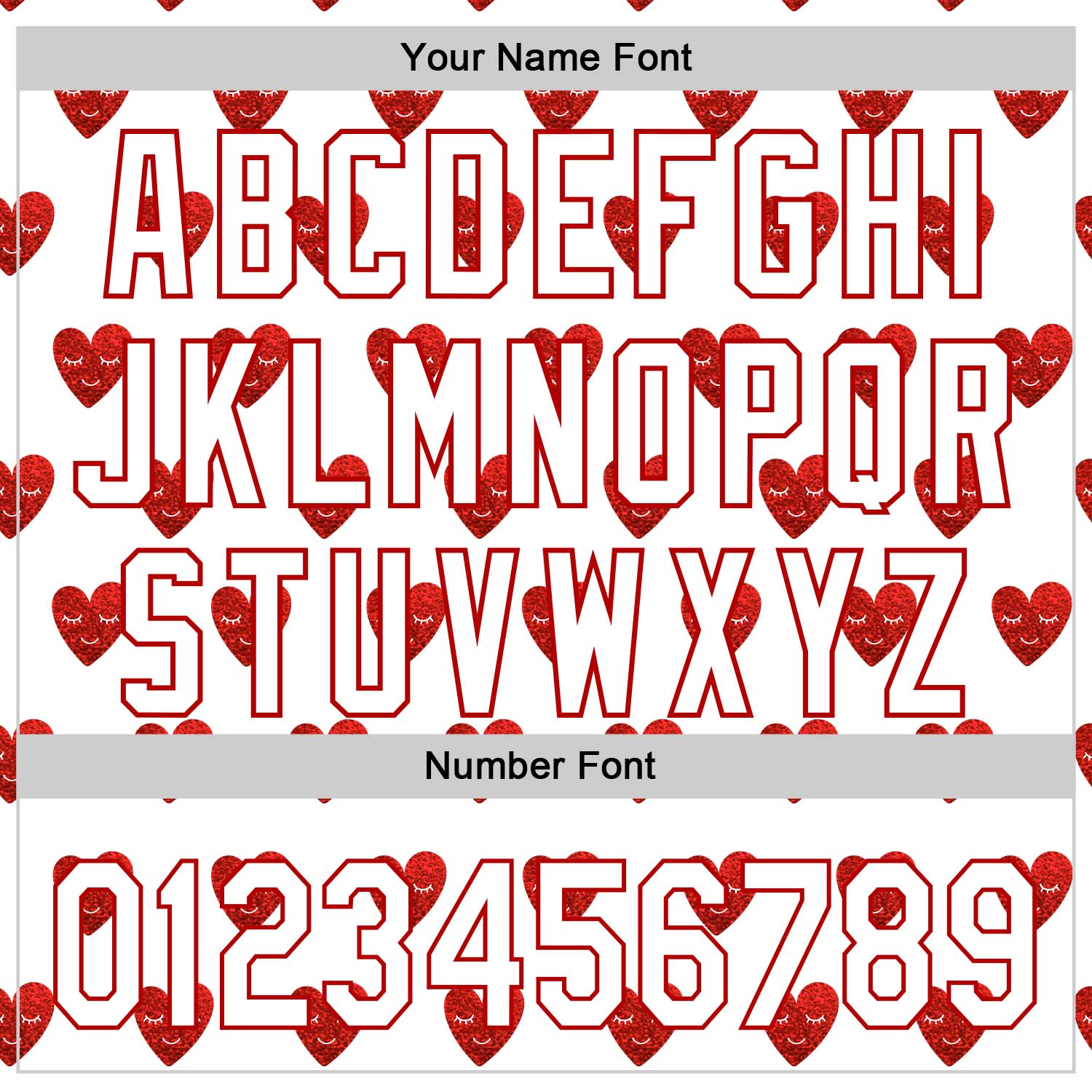 Custom White Red 3D Love Heart Valentine's Day Authentic Baseball Jersey view 5