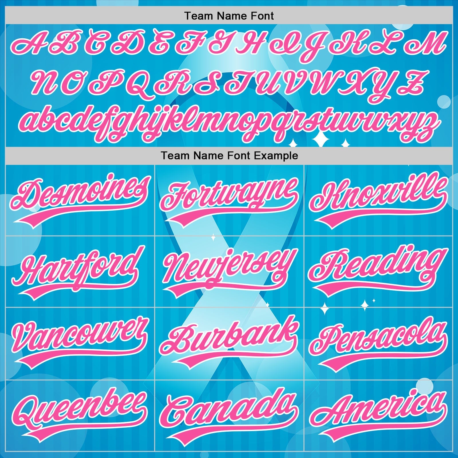 Custom Sky Blue Pink-White 3D Prostate Cancer Ribbon Authentic Baseball Jersey view 4