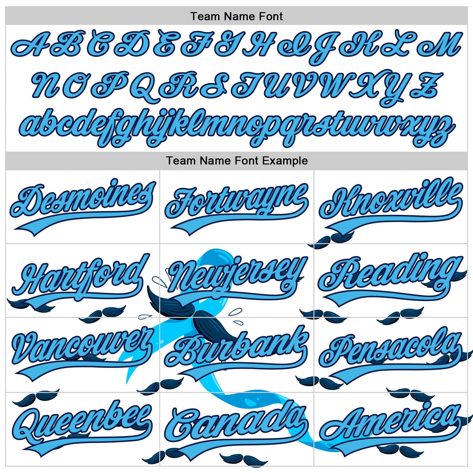Custom White Sky Blue-Navy 3D Prostate Cancer Ribbon Authentic Baseball Jersey view 4
