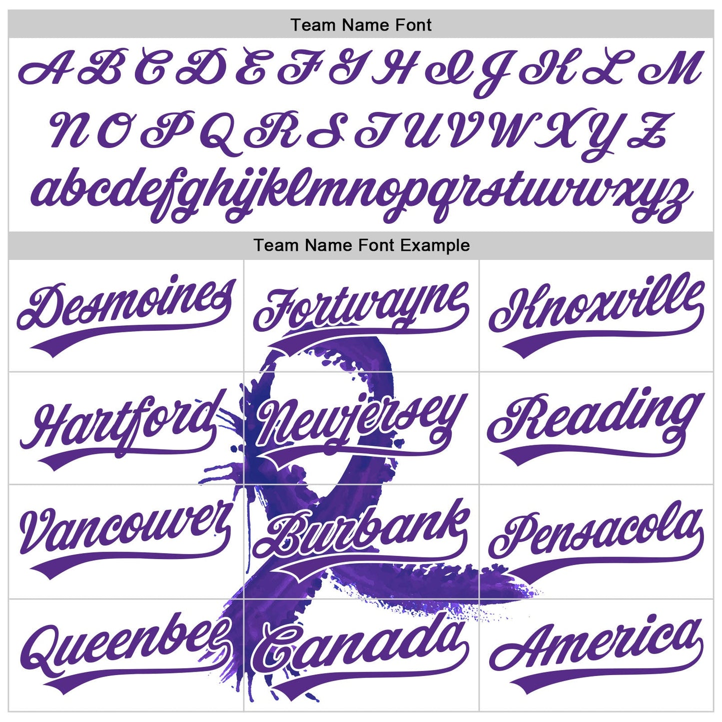 Custom White Purple 3D Testicular Cancer Ribbon Authentic Baseball Jersey view 4