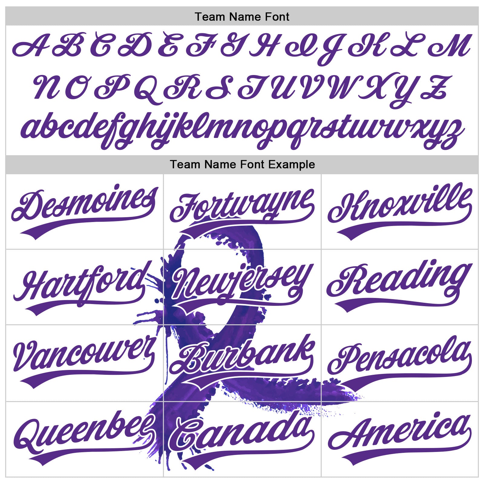 Custom White Purple 3D Testicular Cancer Ribbon Authentic Baseball Jersey view 4