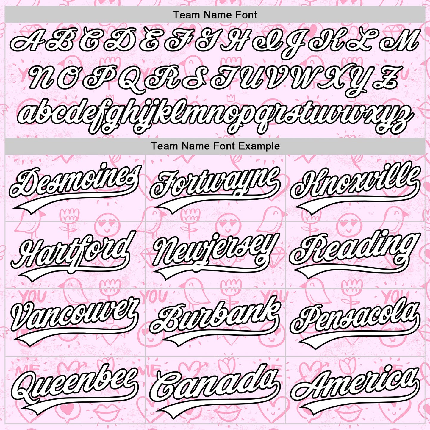 Custom Light Pink White-Black 3D Love Heart Valentine's Day Authentic Baseball Jersey view 4