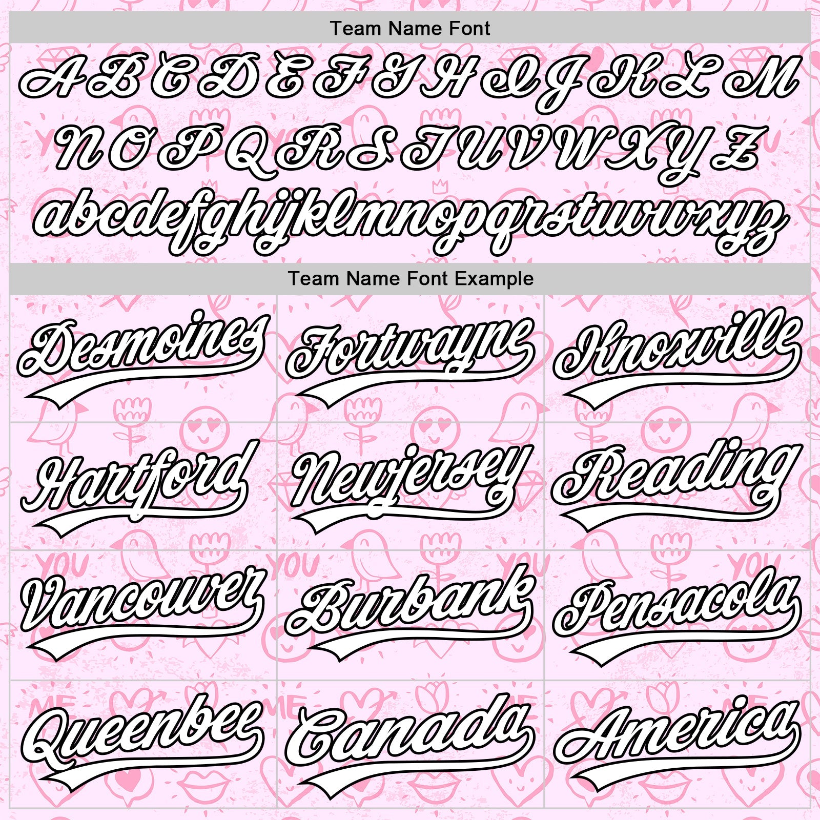 Custom Light Pink White-Black 3D Love Heart Valentine's Day Authentic Baseball Jersey view 4