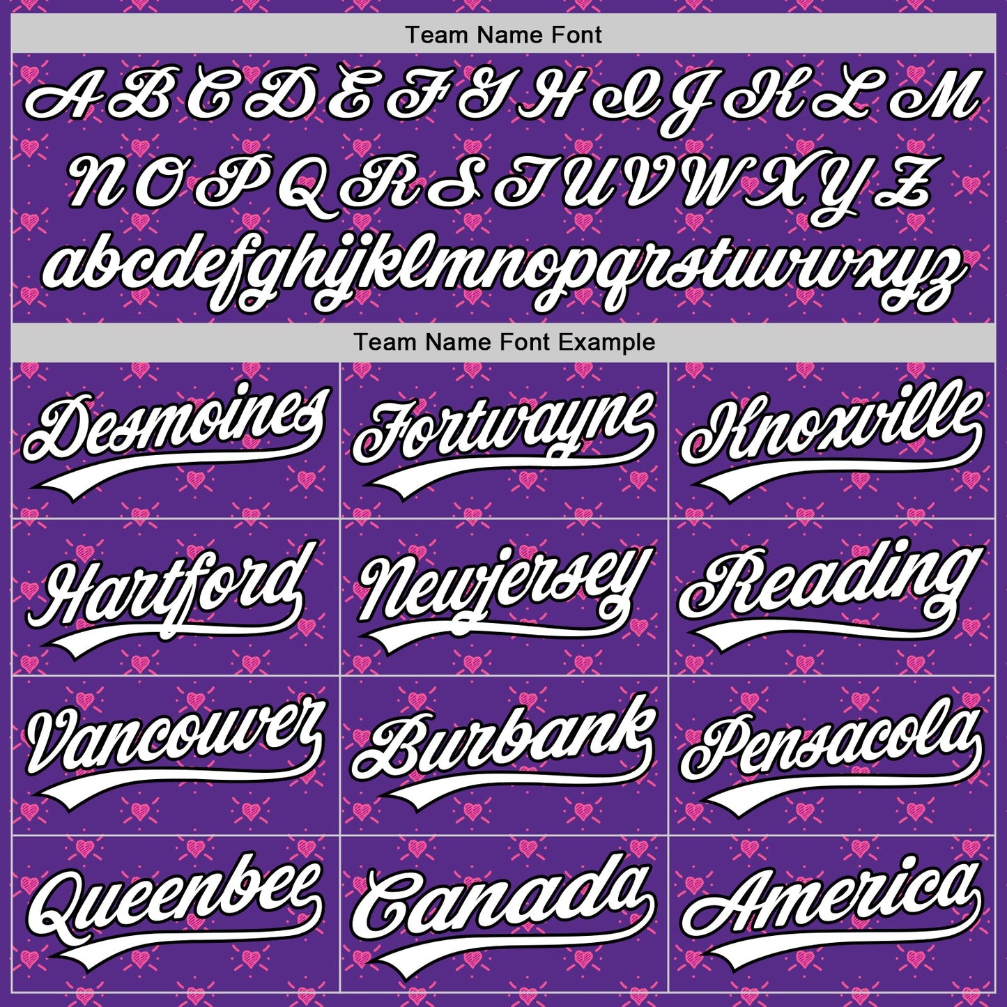 Custom Purple White-Black 3D Love Heart Valentine's Day Authentic Baseball Jersey view 4