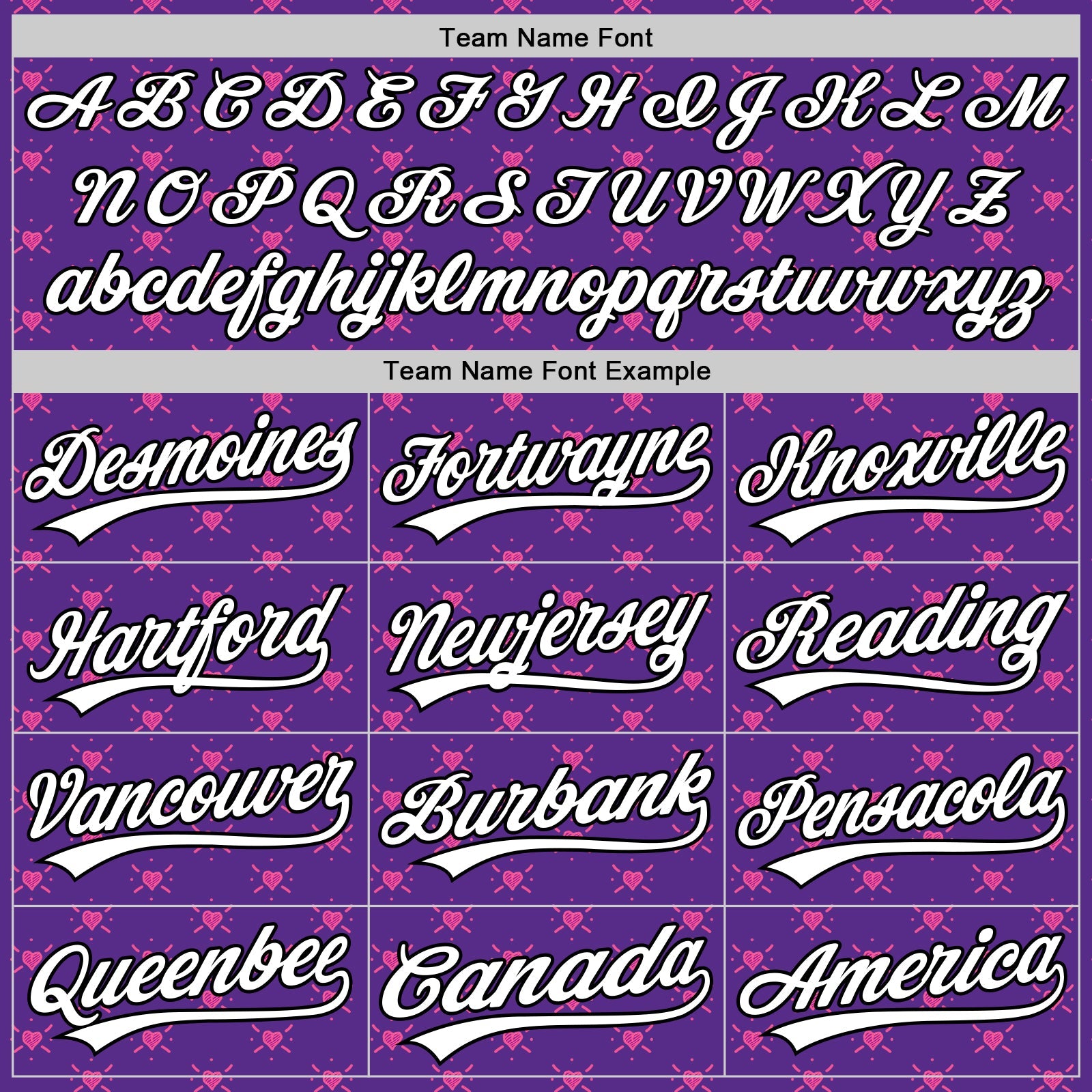 Custom Purple White-Black 3D Love Heart Valentine's Day Authentic Baseball Jersey view 4