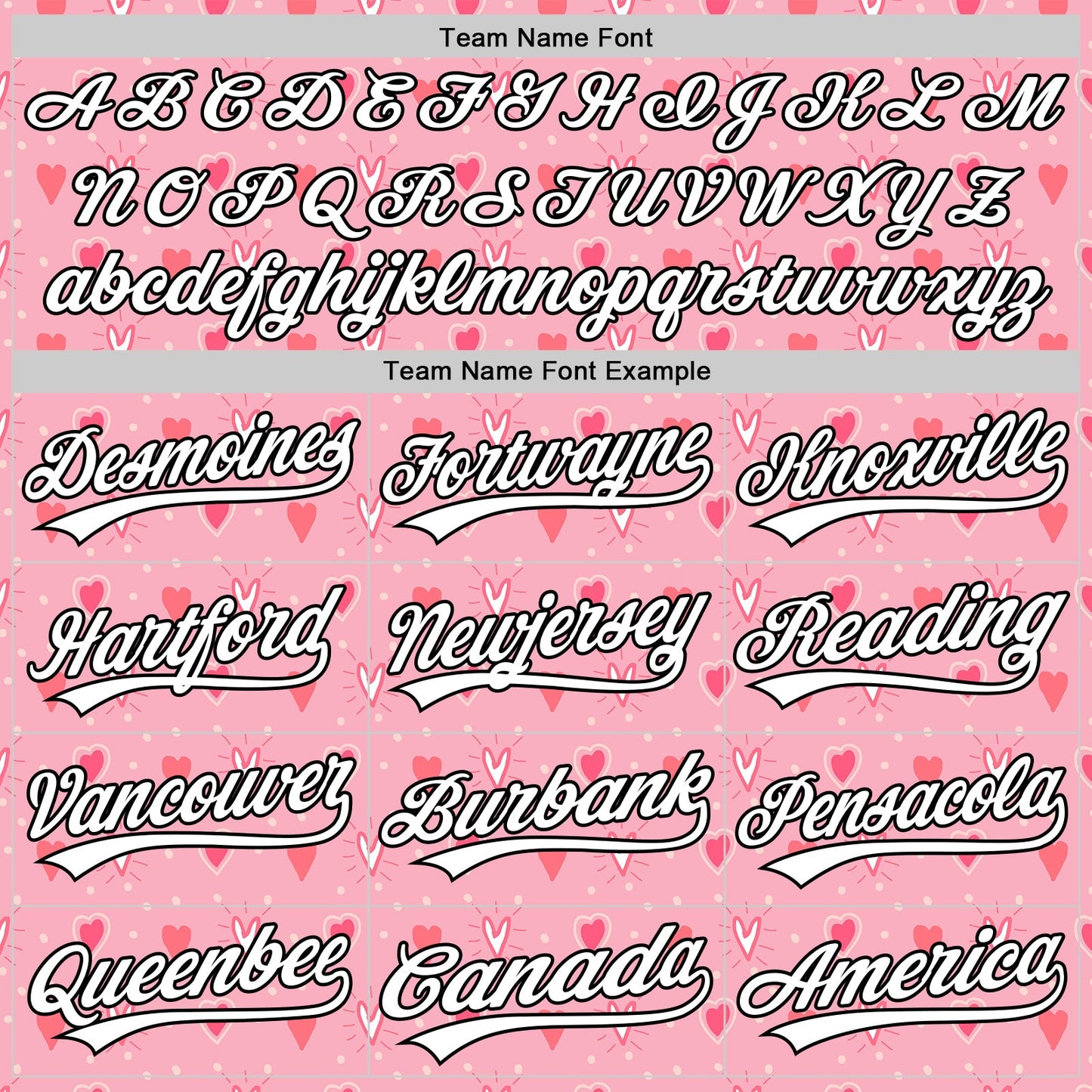 Custom Light Pink White-Black 3D Love Heart Valentine's Day Authentic Baseball Jersey view 4
