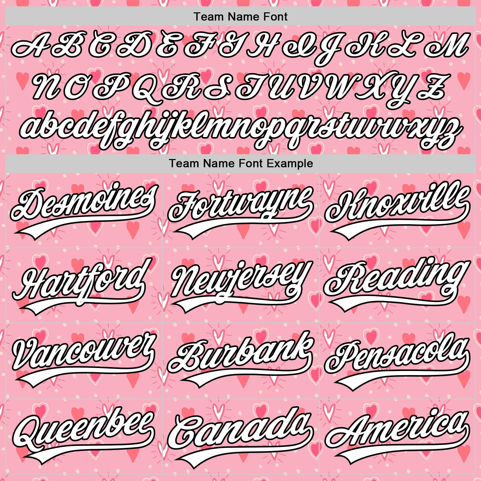 Custom Light Pink White-Black 3D Love Heart Valentine's Day Authentic Baseball Jersey view 4
