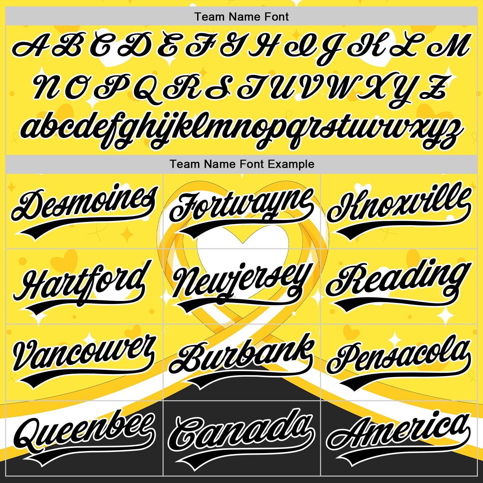Custom Yellow Black-White 3D Bone Cancer Ribbon Authentic Baseball Jersey view 4