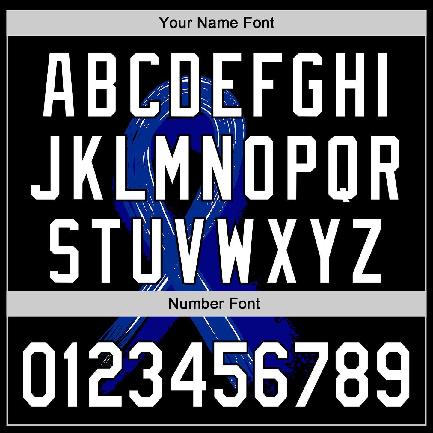 Custom Black White-Royal 3D Colorectal Cancer Ribbon Authentic Baseball Jersey view 5