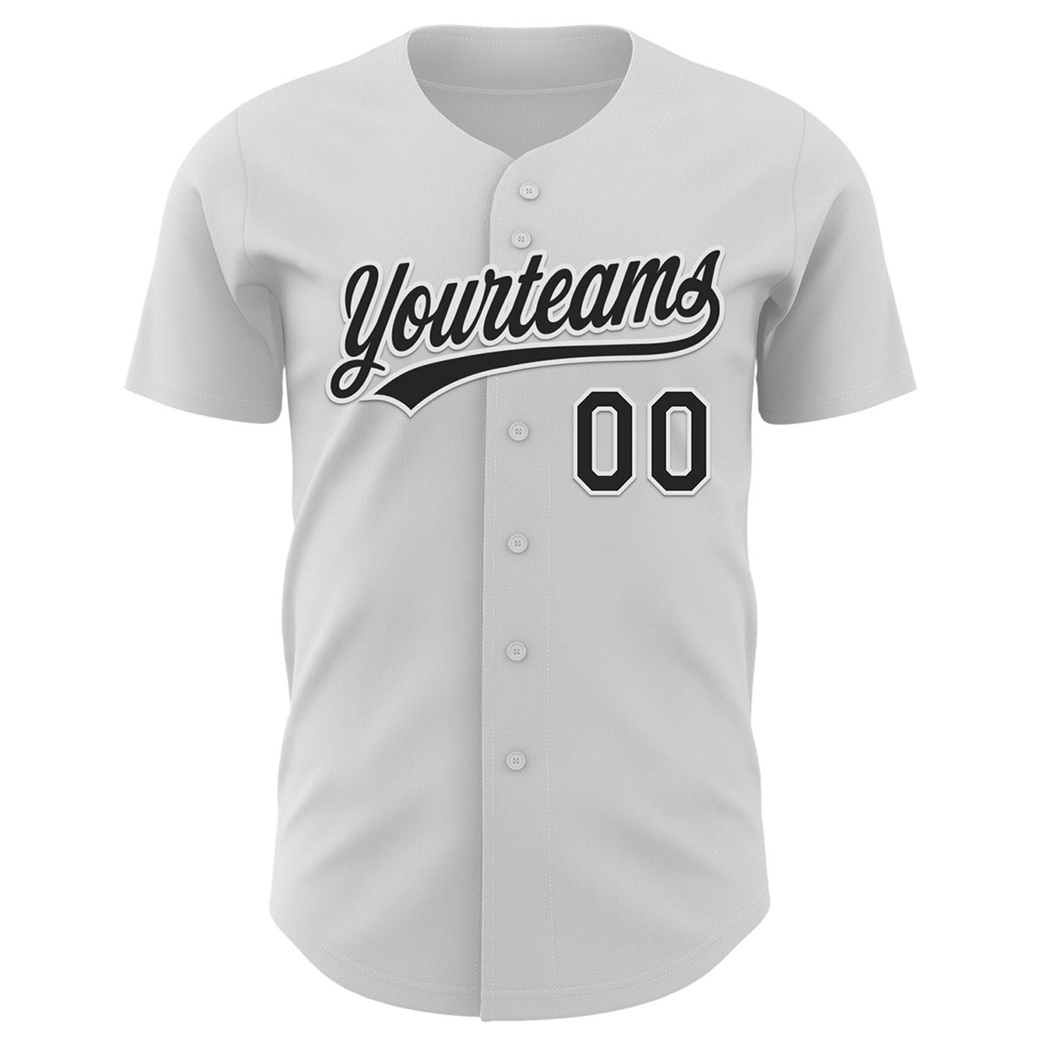 Custom White Black-Purple 3D Gastric Cancer Ribbon Authentic Baseball Jersey view 2