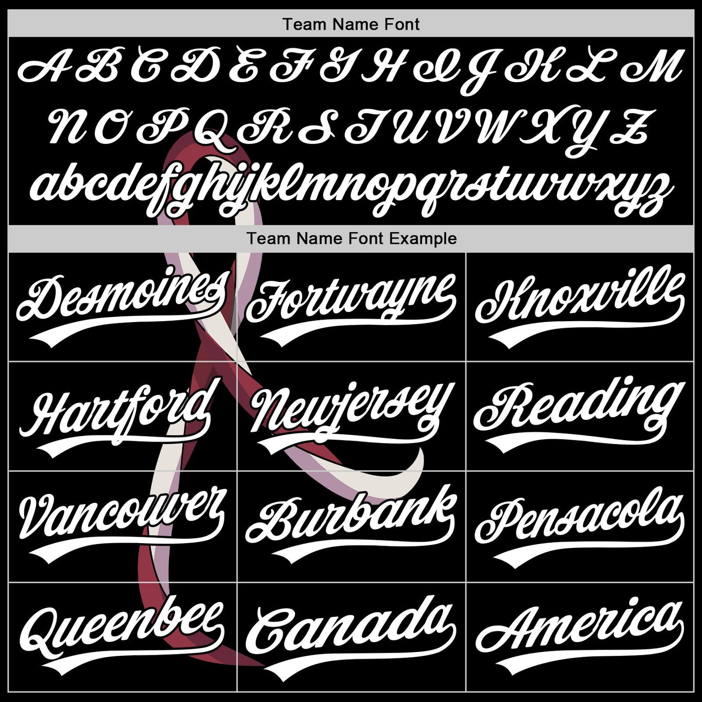 Custom Black White-Burgund 3D Head And Neck Cancer Ribbon Authentic Baseball Jersey view 4