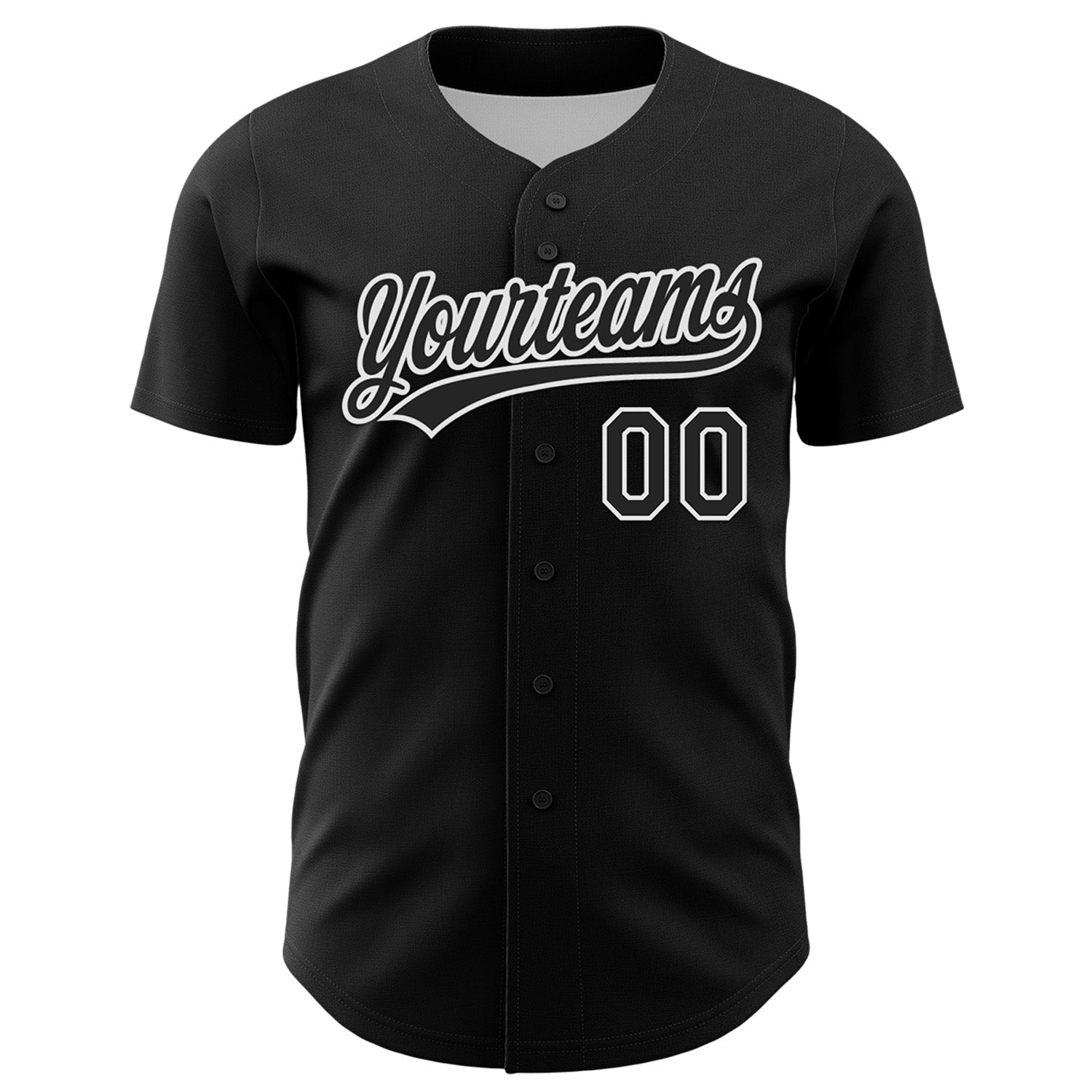 Custom Black White-Yellow 3D Childhood Cancer Gold Ribbon American Flag Authentic Baseball Jersey view 2