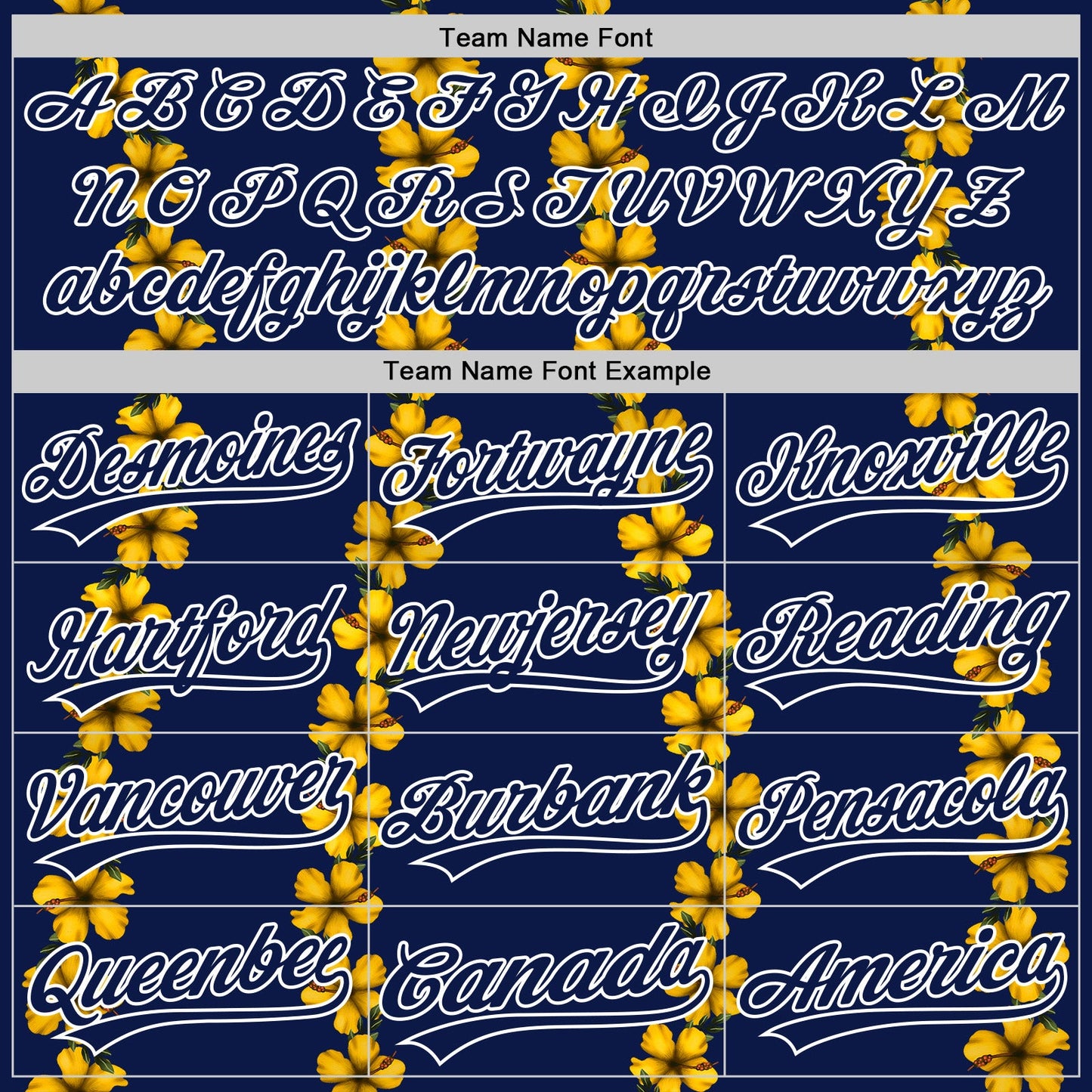 Custom Navy White 3D Tropical Hawaii Flower Authentic Baseball Jersey view 4