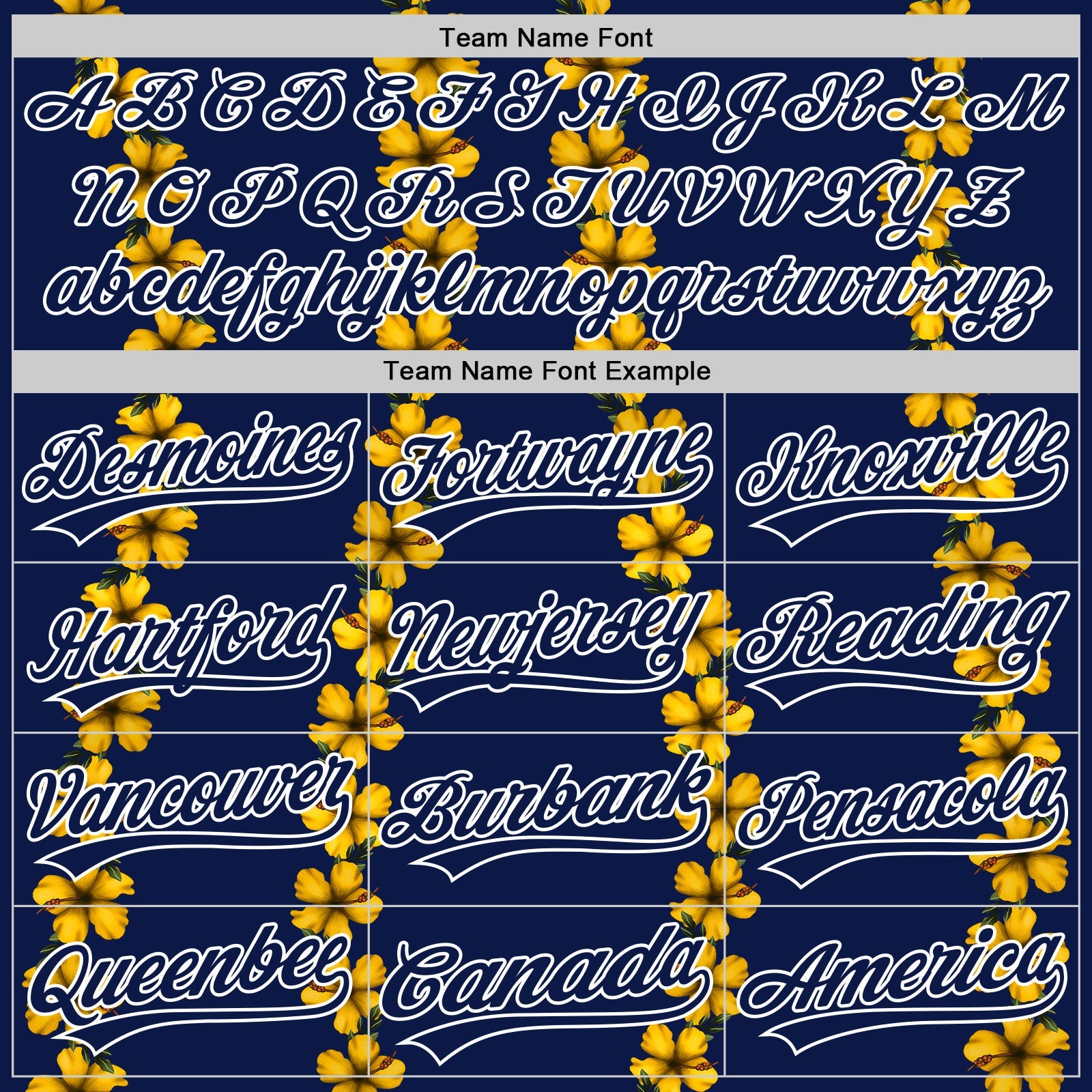 Custom Navy White 3D Tropical Hawaii Flower Authentic Baseball Jersey view 4