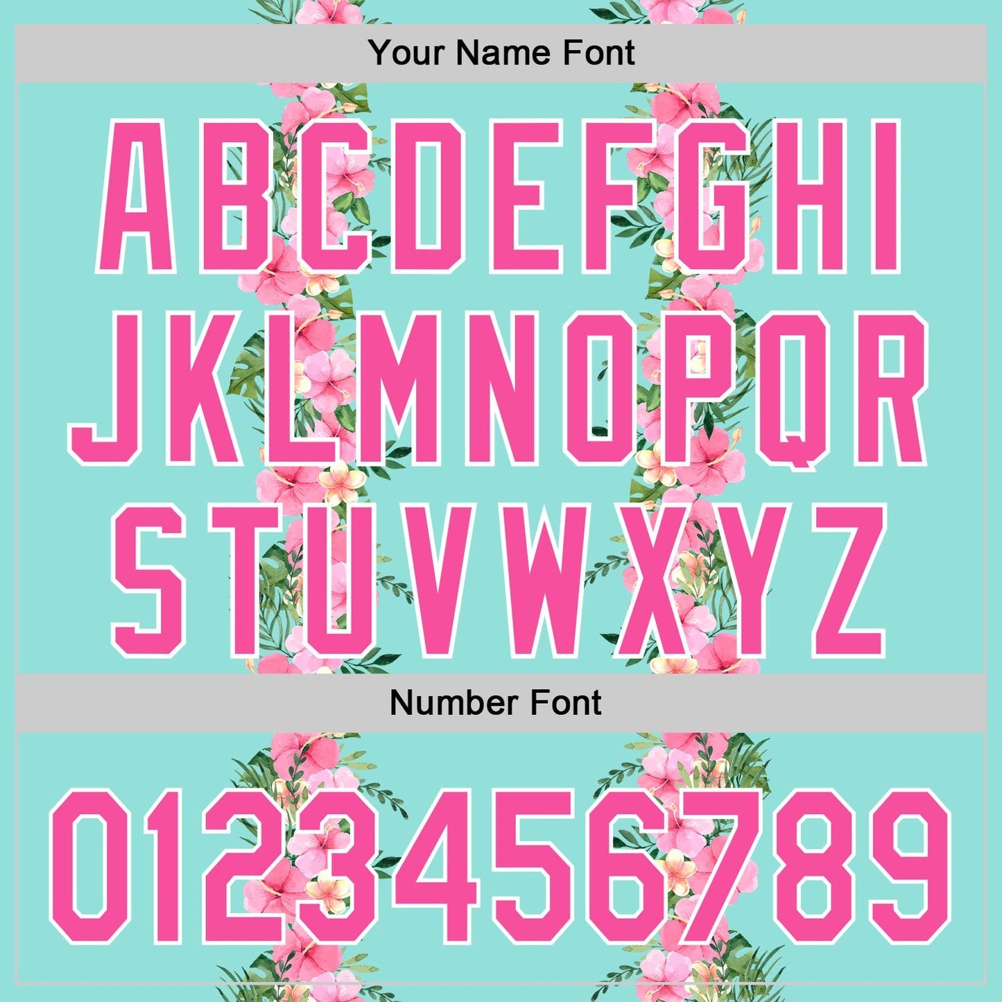 Custom Ice Blue Pink-White 3D Tropical Hawaii Jungle Leaves And Flower Authentic Baseball Jersey view 5