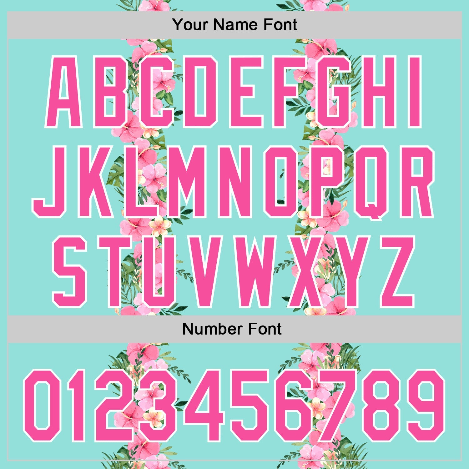 Custom Ice Blue Pink-White 3D Tropical Hawaii Jungle Leaves And Flower Authentic Baseball Jersey view 5