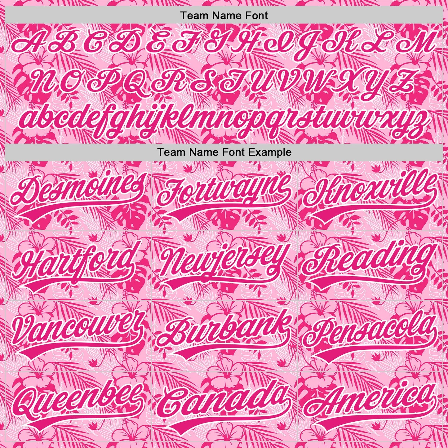 Custom Hot Pink White 3D Tropical Hawaii Jungle Leaves And Flower Authentic Baseball Jersey view 4