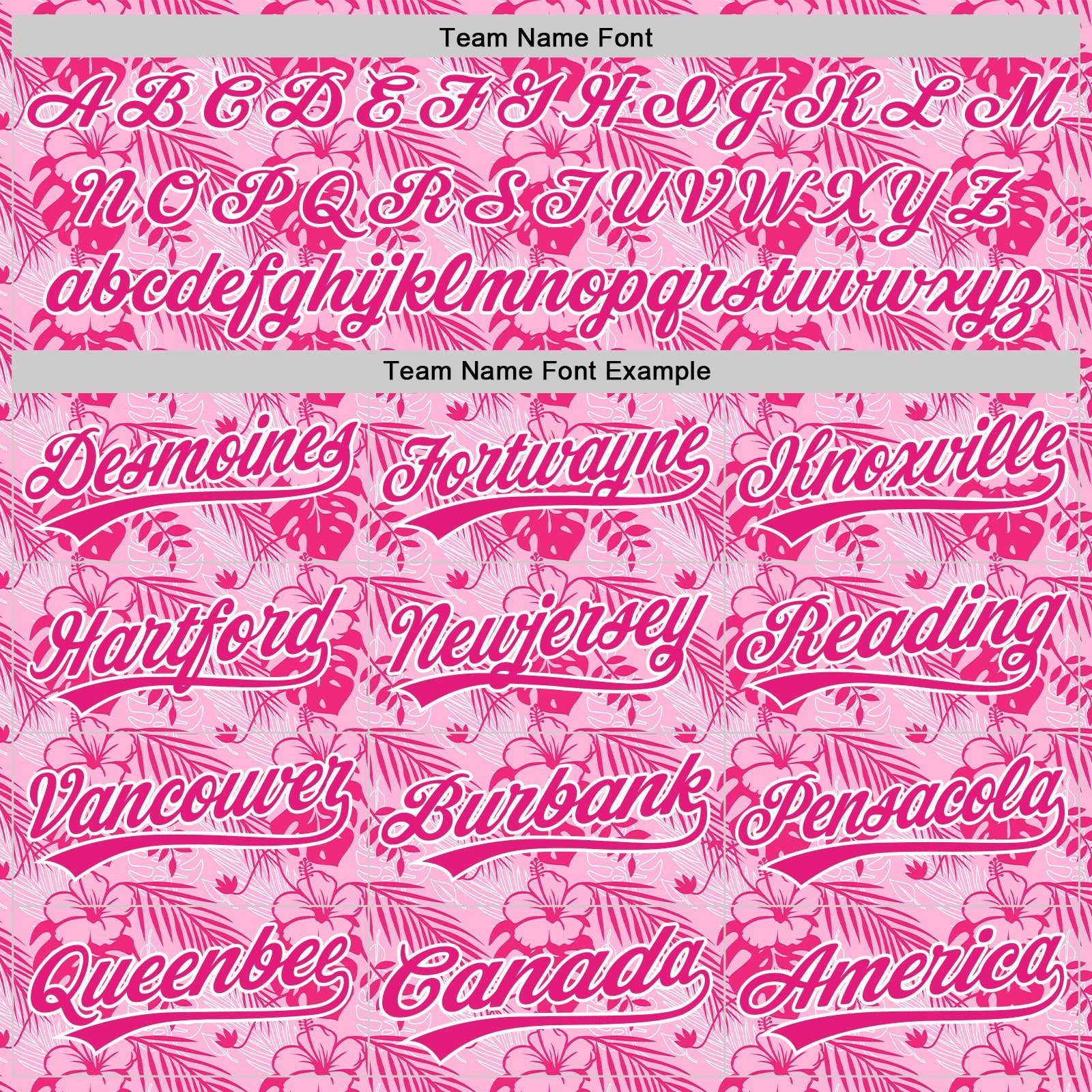 Custom Hot Pink White 3D Tropical Hawaii Jungle Leaves And Flower Authentic Baseball Jersey view 4