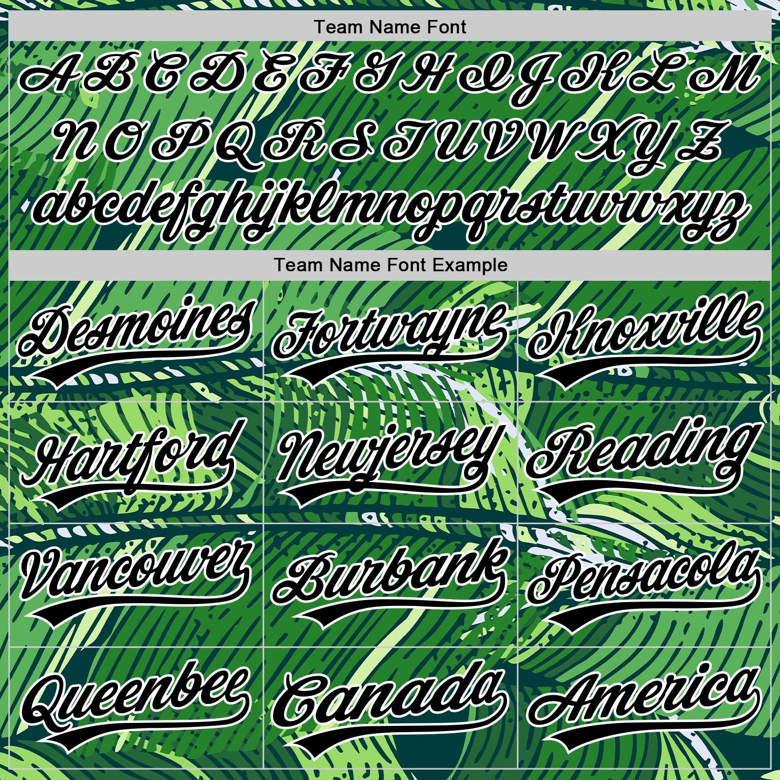 Custom Green Black-White 3D Tropical Hawaii Jungle Leaves Authentic Baseball Jersey view 4