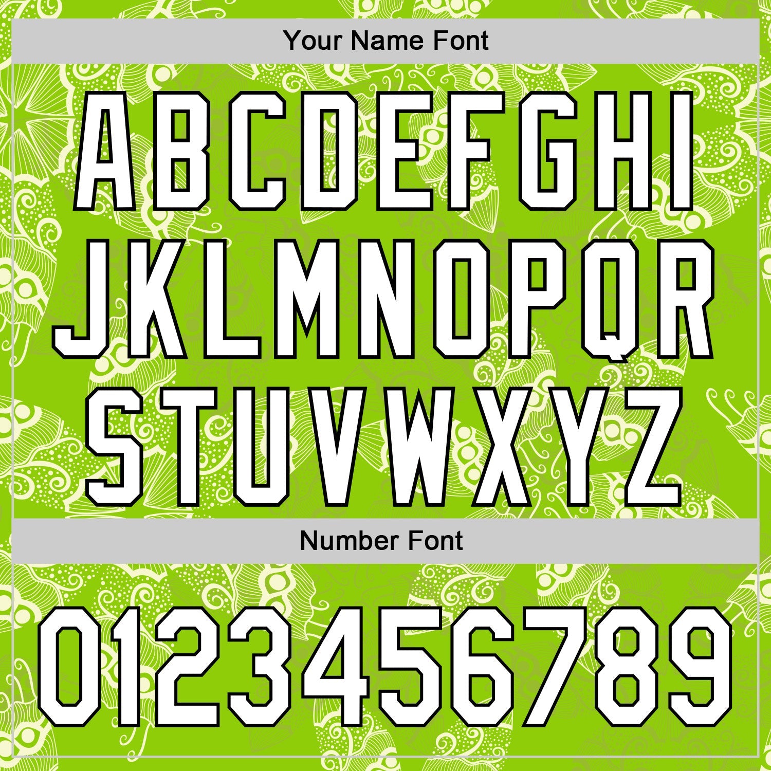 Custom Neon Green White-Black 3D Tropical Hawaii Jungle Plant Authentic Baseball Jersey view 5