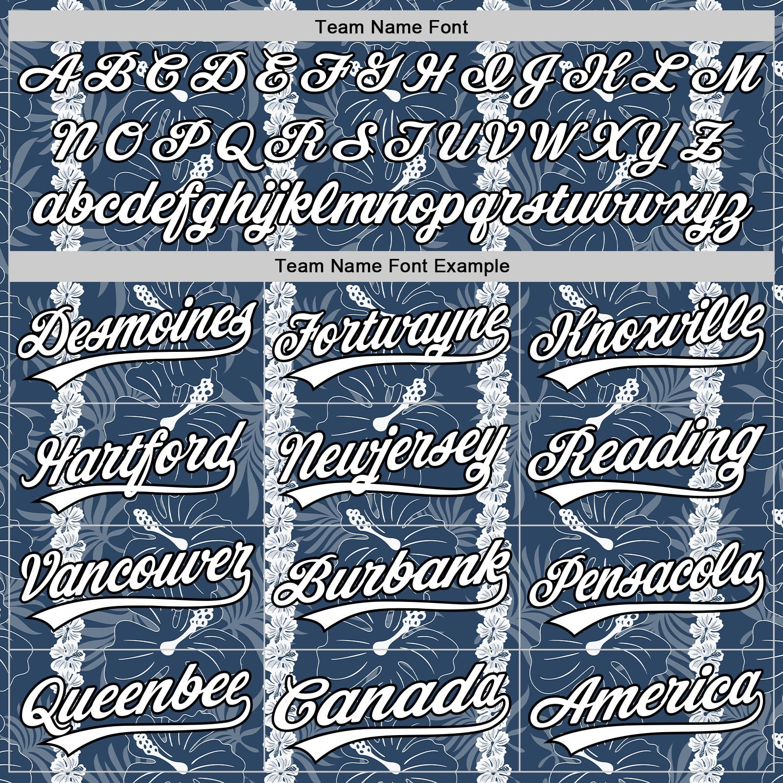 Custom Navy White-Black 3D Tropical Hawaii Jungle Leaves And Flower Authentic Baseball Jersey view 4