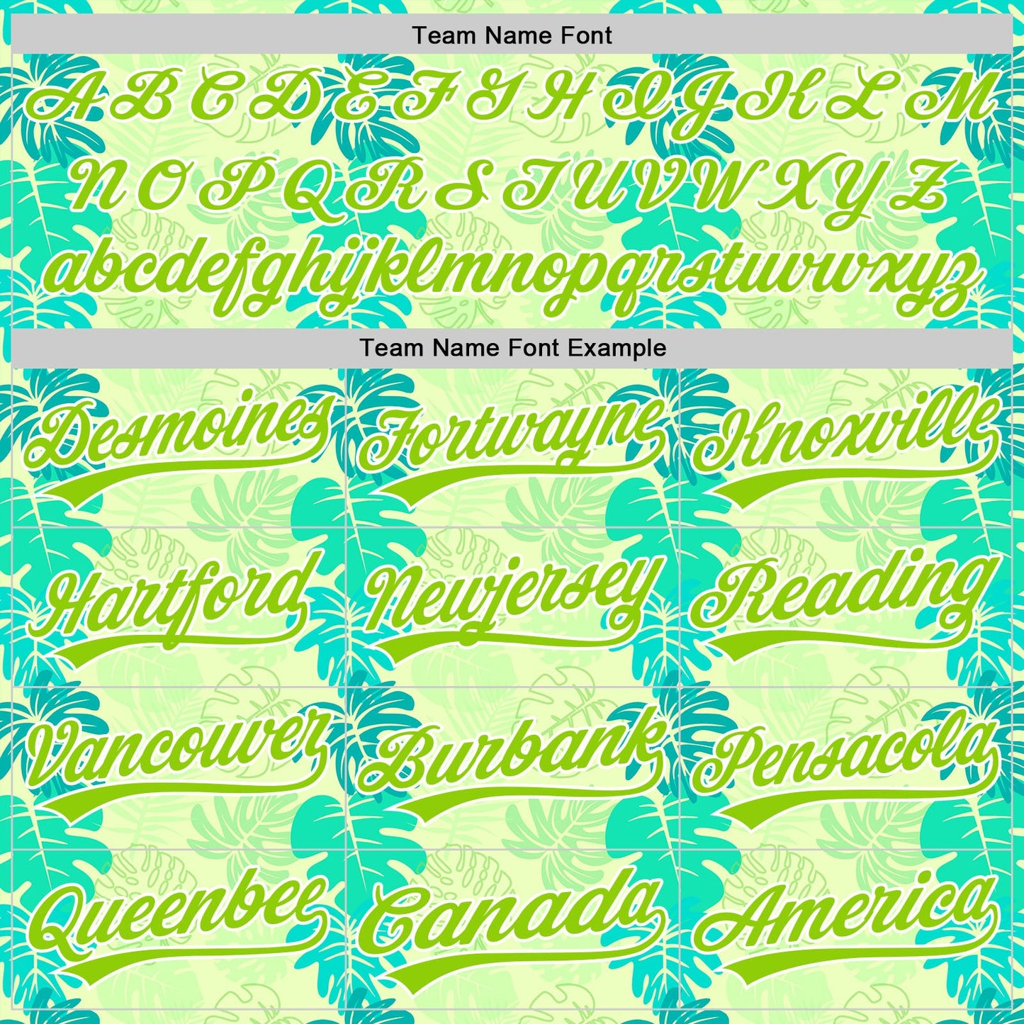 Custom Pea Green Neon Green-White 3D Tropical Hawaii Jungle Leaves Authentic Baseball Jersey view 4